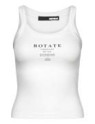 Ribbed Tank Top Tops T-shirts & Tops Sleeveless White ROTATE Birger Christensen
