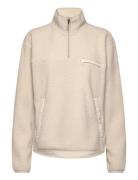 Yoke Halfzip Sport Sweatshirts & Hoodies Fleeces & Midlayers Beige Tenson