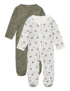 Nightsuit W/F -Buttons 2-Pack Pyjamas Sie Jumpsuit Multi/patterned Pippi