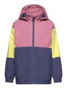 Jacket - Colorblock Skaljakke Outdoorjakke Multi/patterned Color Kids