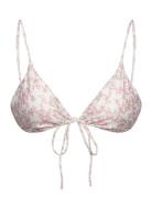 Semishine Triangle Bikini Top Swimwear Bikinis Bikini Tops Triangle Bikinitops Pink Gina Tricot