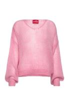 Smoothcras Pullover Tops Knitwear Jumpers Pink Cras