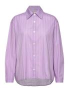 Stella Tops Shirts Long-sleeved Purple Brixtol Textiles