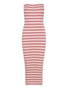 Super Stretch Tube Dress Knælang Kjole Red Gina Tricot