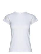 Adv Essence Ss Slim Tee W Sport T-shirts & Tops Short-sleeved White Craft