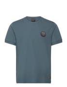 T-Shirt Tops T-Kortærmet Skjorte Blue EA7