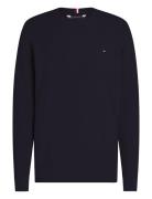 Refined Structure Crew Nk Tops Knitwear Round Necks Navy Tommy Hilfiger