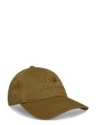 Unisex. Tonal Archive Shield Cap Accessories Headwear Caps Khaki Green GANT