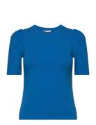 Onllive Love 2/4 Pufftop Jrs Tops T-shirts & Tops Short-sleeved Blue ONLY