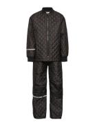 Basic Thermal Set -Solid Outerwear Thermo Outerwear Thermo Sets Black CeLaVi