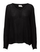 Amber Blouse Ls Tops Blouses Long-sleeved Black Kaffe