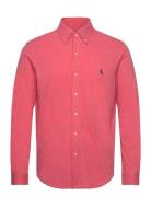 Featherweight Mesh Shirt Designers Shirts Casual Coral Polo Ralph Lauren