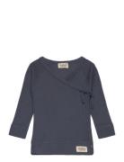 Tut Wrap Ls Tops T-shirts Long-sleeved T-Skjorte Navy MarMar Copenhagen