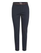 Bydays Cigaret Pants 2 - Bottoms Trousers Slim Fit Trousers Navy B.young