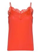 Slclara Singlet Tops T-shirts & Tops Sleeveless Orange Soaked In Luxury