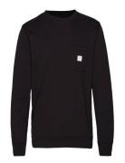 Square Pocket Sweatshirt Tops Sweatshirts & Hoodies Sweatshirts Black Makia