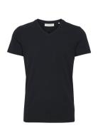 Cflincoln V-Neck Tee Tops T-Kortærmet Skjorte Black Casual Friday