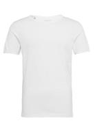 Slhmorgan Ss O-Neck Tee Noos Tops T-Kortærmet Skjorte White Selected Homme