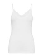 Vminge Lace Singlet Jrs Noos Tops T-shirts & Tops Sleeveless White Vero Moda