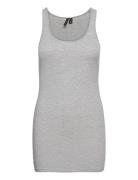 Vmmaxi My Soft Long Tank Top Noos Tops T-shirts & Tops Sleeveless Grey Vero Moda