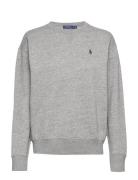 Fleece Pullover Tops Sweatshirts & Hoodies Sweatshirts Grey Polo Ralph Lauren