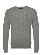 5/1 Roving Cotton-Lsl-Plo Designers Knitwear Round Necks Grey Polo Ralph Lauren