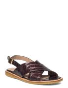 Sandals - Flat - Open Toe - Op Flade Sandaler Brown ANGULUS