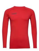 Hml First Performance Jersey L/S Sport T-Langærmet Skjorte Red Hummel