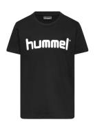 Hmlgo Kids Cotton Logo T-Shirt S/S Sport T-Kortærmet Skjorte Black Hummel