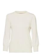 Mersin Knit Tee Tops Knitwear Jumpers White Minus