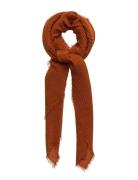 Asta Povi Scarf Accessories Scarves Lightweight Scarves Brown Becksöndergaard