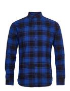 Check Shirt Tops Shirts Casual Blue Denim Project