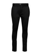 Ponte Roma Plain Bottoms Trousers Chinos Black Denim Project