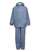 Basic Rainwear Set -Recycle Pu Outerwear Rainwear Rainwear Sets Blue CeLaVi