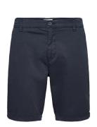 Chuck Regular Chino Poplin Shorts - Bottoms Shorts Chinos Shorts Navy Knowledge Cotton Apparel