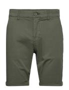 Regular Chino Poplin Shorts - Gots/ Bottoms Shorts Chinos Shorts Green Knowledge Cotton Apparel