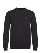 Crew Neck Lambswool Blend Jumper Tops Knitwear Round Necks Grey Lyle & Scott