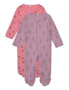 Nightsuit W/F -Buttons 2-Pack Pyjamas Sie Jumpsuit Multi/patterned Pippi