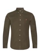 Slim Fit Corduroy Shirt Tops Shirts Casual Khaki Green Polo Ralph Lauren