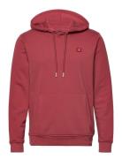 Basic Organic Hood Tops Sweatshirts & Hoodies Hoodies Red Clean Cut Copenhagen