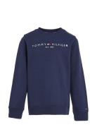 Essential Sweatshirt Tops Sweatshirts & Hoodies Sweatshirts Navy Tommy Hilfiger