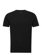 Panos Emporio Bamboo/Cotton Tee Crew Tops T-Kortærmet Skjorte Black Panos Emporio