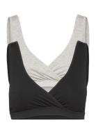 Bra Nursing Wrap Top Co 2 P Lingerie Bras & Tops Maternity Bras Black Lindex