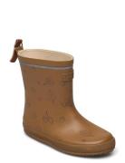 Basic Wellies W. Aop Gummistøvler Brown CeLaVi