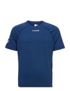 Hmlmt Laze T-Shirt Sport T-Kortærmet Skjorte Blue Hummel