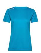 Women Core Functional T-Shirt S/S Sport T-shirts & Tops Short-sleeved Blue Newline