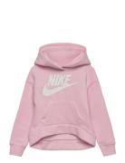 Nkg Club Fleece High Low Po / Nkg Club Fleece High Low Po Sport Sweatshirts & Hoodies Hoodies Pink Nike