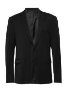 Sdfredrick Clas Blazer Suits & Blazers Blazers Single Breasted Blazers Black Solid