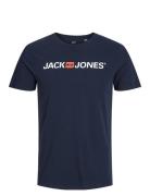 Jjecorp Old Logo Tee Ss O-Neck Noos Tops T-Kortærmet Skjorte Navy Jack & J S