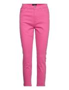 Vmbrenda Hr Straight A Cut Color Bottoms Jeans Straight-regular Pink Vero Moda